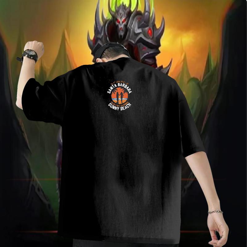 2024 DIY T-Shirts for Men 230g Pure Cotton tree Street wear Hip Hop Wear Breathable Short Sleeve Designer Men Tshirts Custom Printed