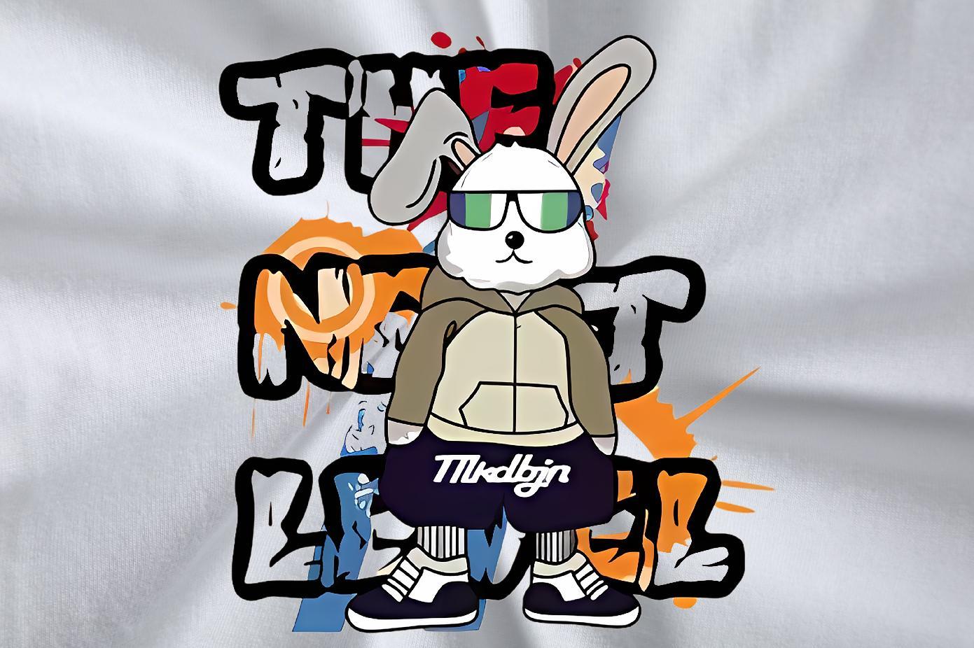 Classic T Shirts Men 230g Cotton rabbit Home Outdoor Tops Tees Breathable Soft Free Shipping Men Tees Custom Anime