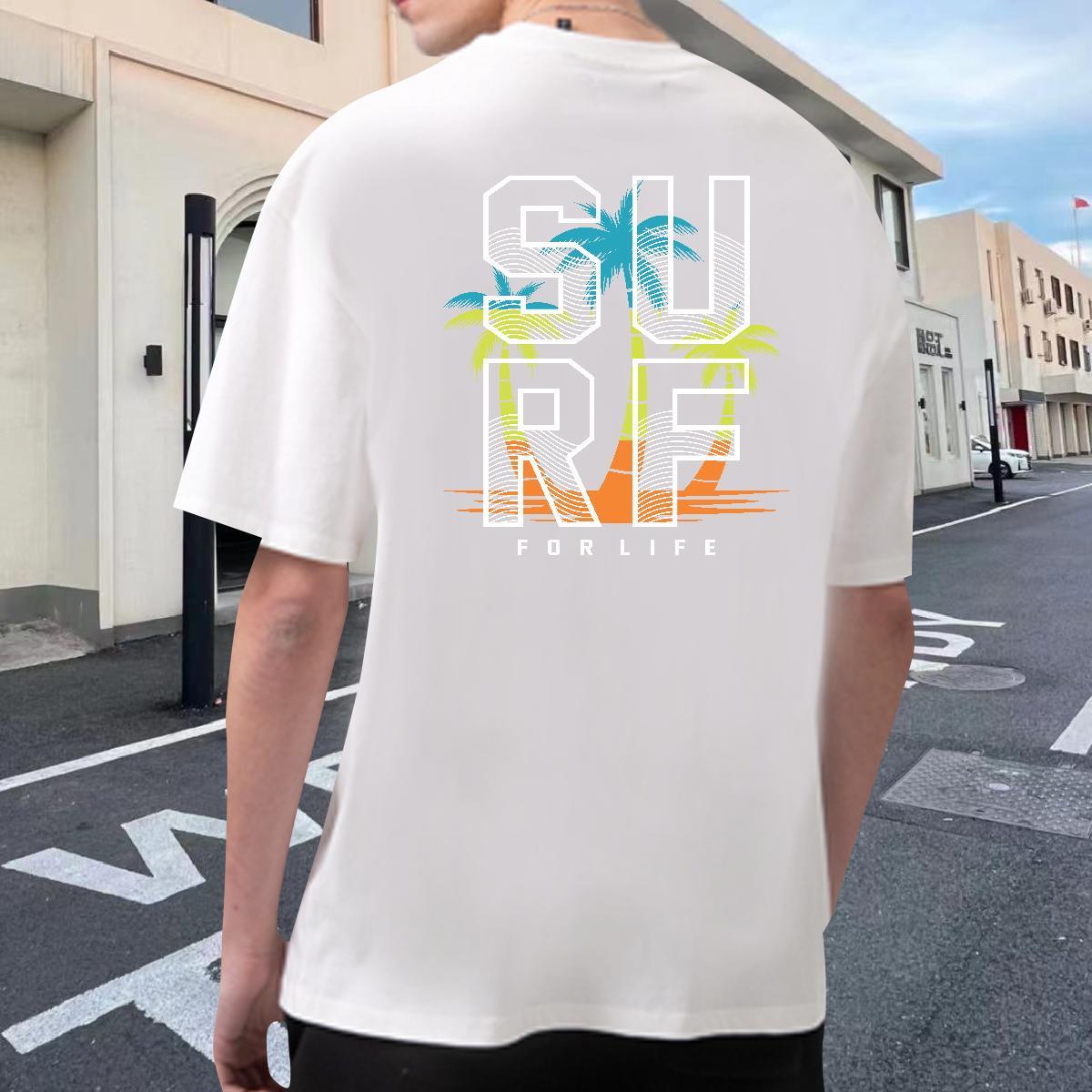 2024 Designer T Shirts Men 230g Cotton tree Street wear Hip Hop Tops Tees Breathable Short Sleeve Popular Men Tees Oversized 4XL