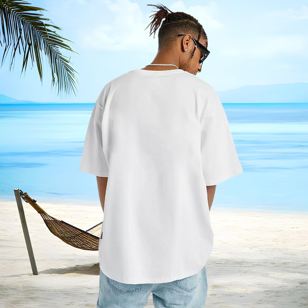 Cool Design T Shirts Men flower Breathable Crew Neck Summer Casual Black Oversized 230g Cotton Men Tees New Tops Shirt