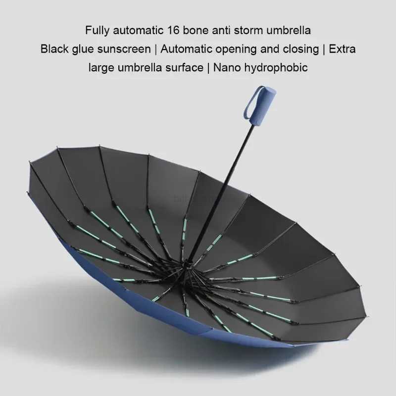 Sunshade And Wind Resistance Automatic Umbrella Designed For Outdoor Waterproof ABS Umbrella For Women Portable UmbrellaXJ240806
