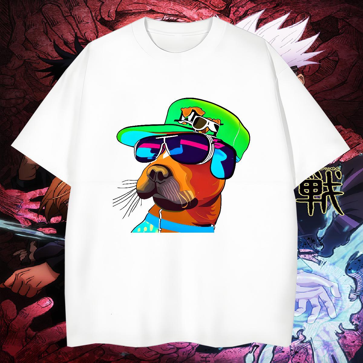 Wholesale Men Tshirts 230g Cotton dog T-Shirts Outdoor Short Sleeve Soft DIY Printed 2024 New Tops Tees