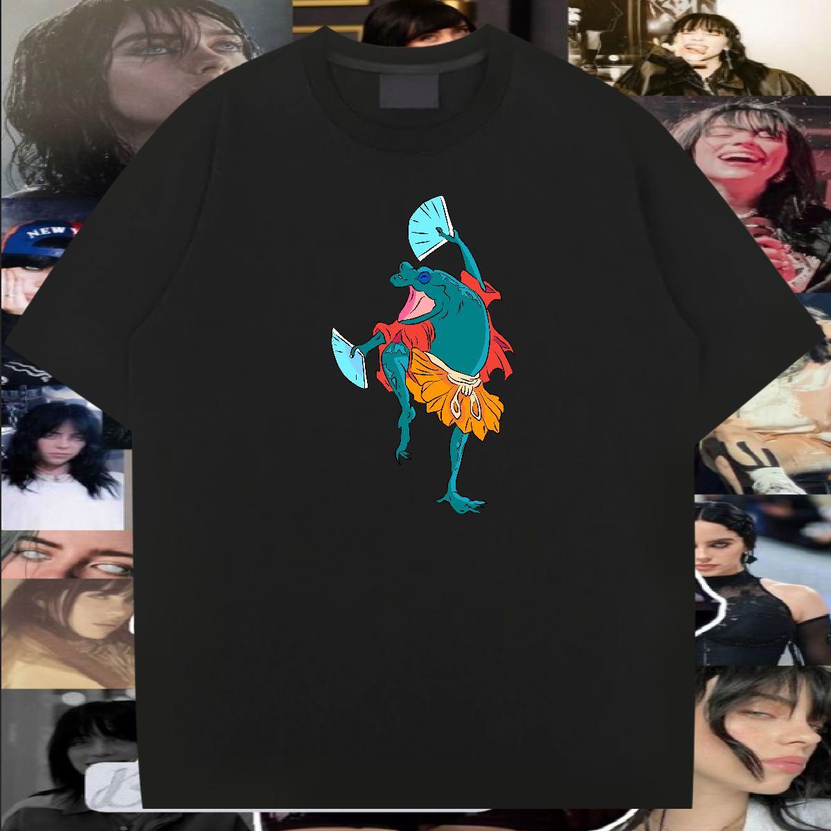 Free Shipping Mens T Shirts 100% Cotton 230g Frog Summer Casual Clothings Pure Cotton TOP Quality Men Tshirts Custom Printing