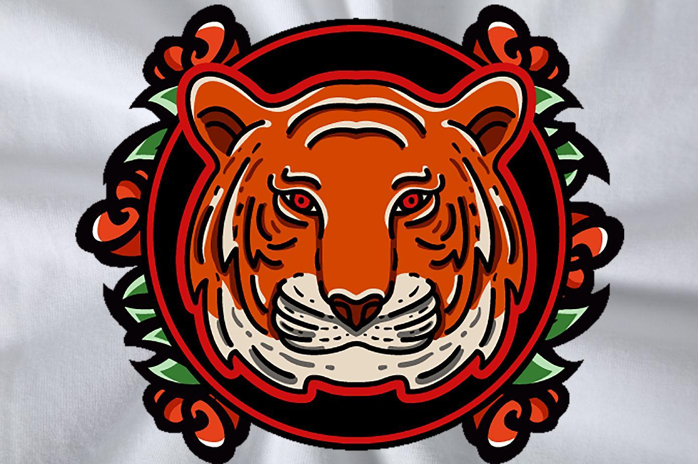 Wholesale T Shirts Men 230g Pure Cotton tiger Daily Outfit Clothings O-Neck Short Sleeve High Quality Men Clothes T-Shirt Black Oversized