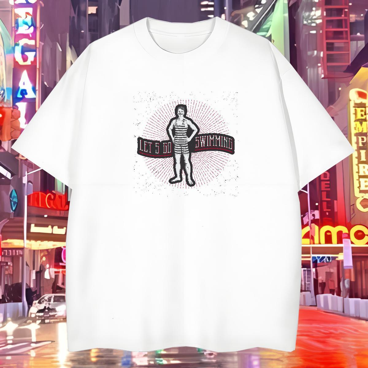 Men T Shirts 230g Cotton character Sports Casual Breathable Short Sleeve DIY Logo Oversized Mens Tshirts New TOP Quality Polos