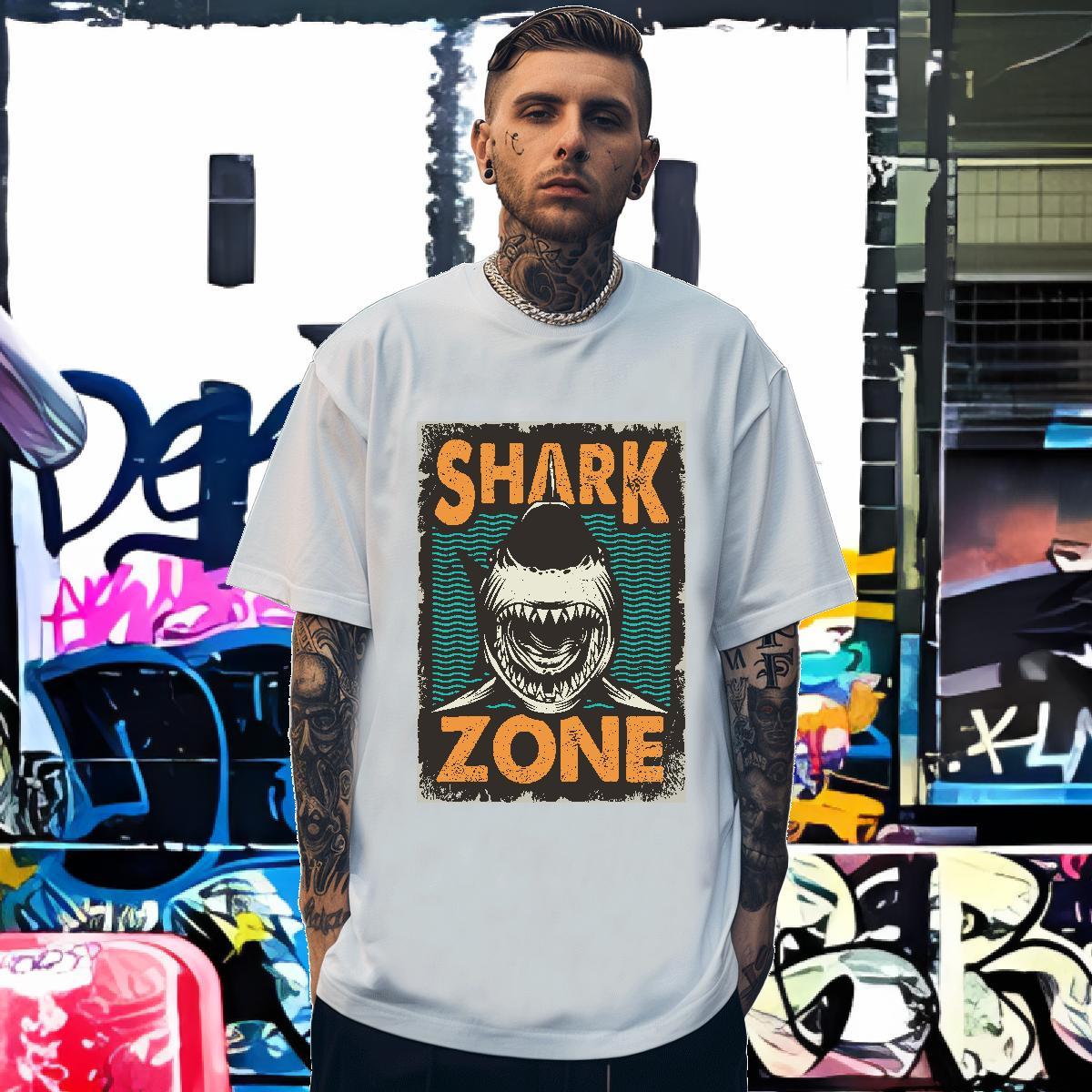 High Quality Mens Tshirts 100% Cotton 230g fish Man T Shirts Outdoor Breathable Short Sleeve Graphic Casual New Wear