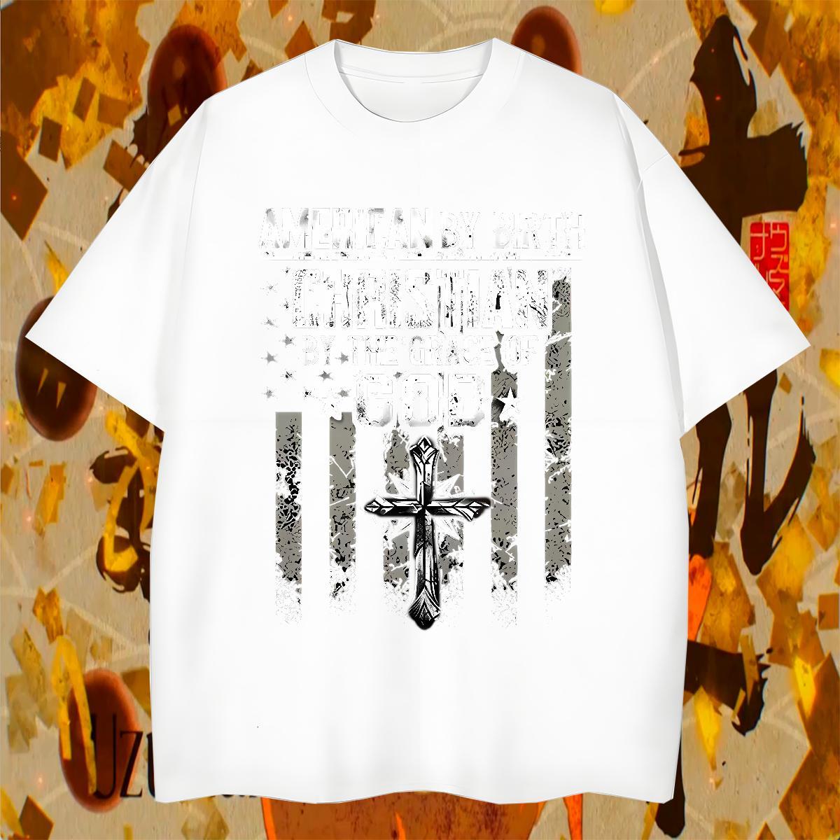 TOP Quality Men Tees 100% Cotton 230g Casual Beach letter Cartoon Printing L-4XL Pure Cotton Classic T Shirts Men Tops Tees