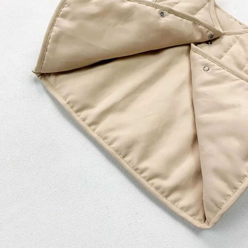 Korean style winter newborn baby cotton padded vest hooded warm sleeveless jacket baby clothing childrens vestW240724