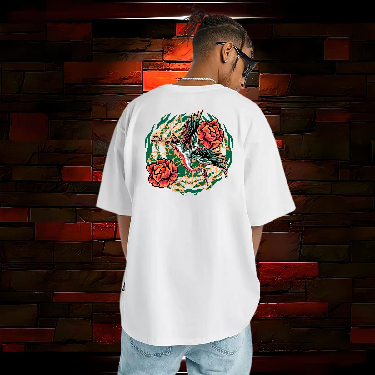 Fashion Man T Shirts 100% Cotton 230g eagle Casual Tees Shirts Breathable Crew Neck Designer Men Clothes T-Shirt Custom Cartoon