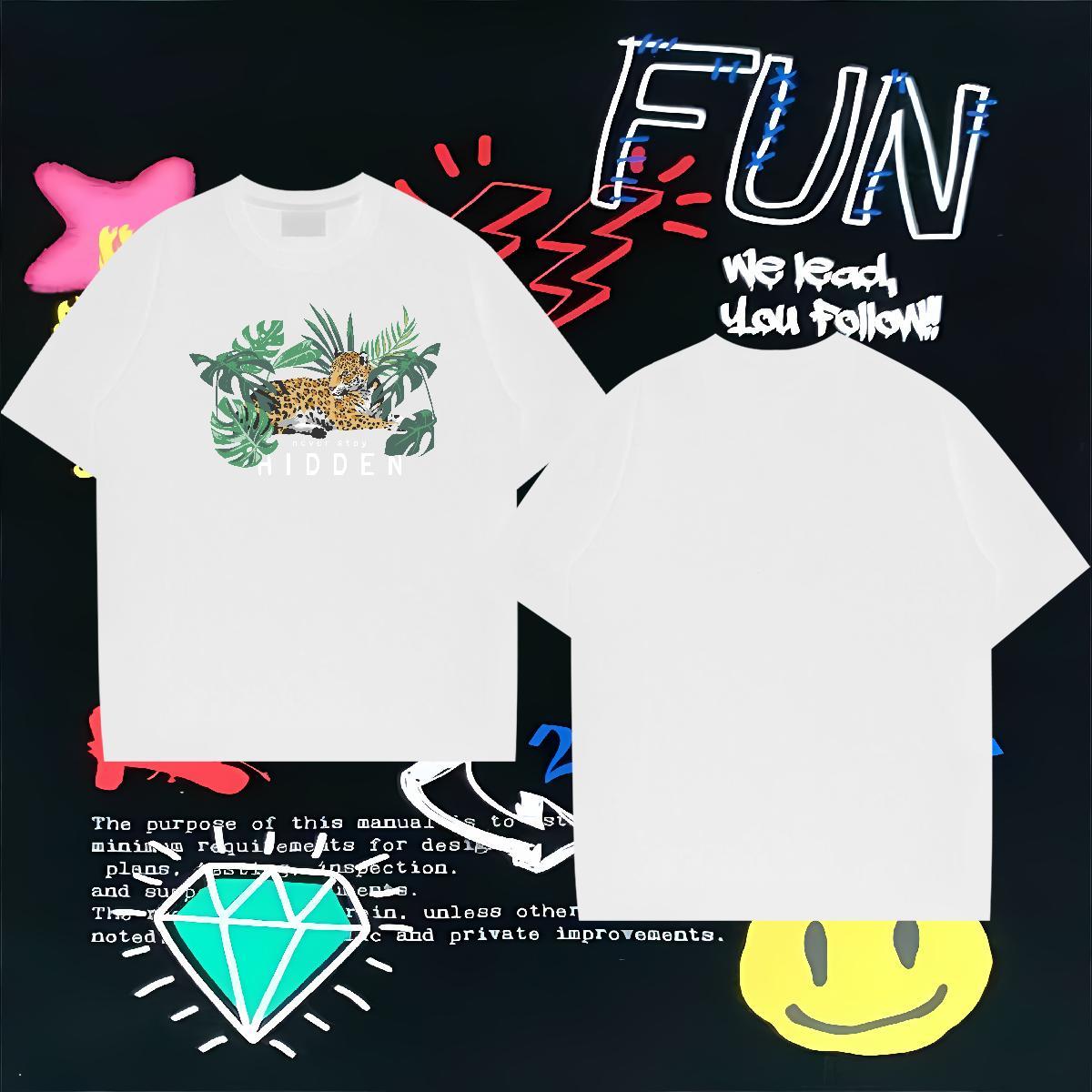 Designer T Shirt For Man 230g Cotton Beach Tshirts Breathable Soft Loose Fit Mens Tshirts DIY Anime