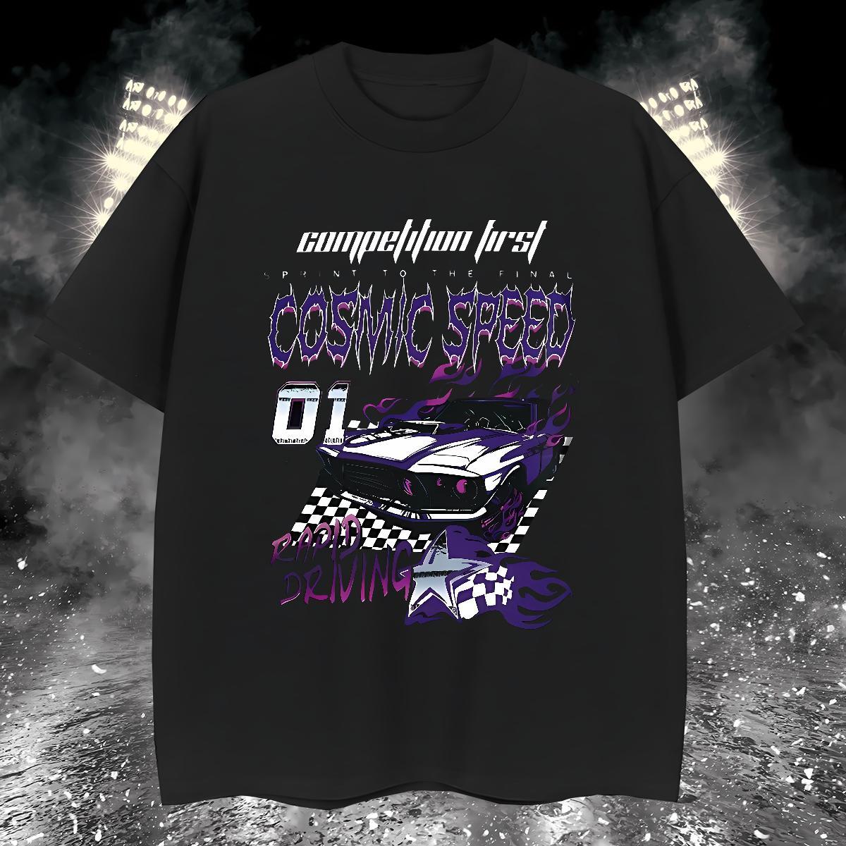 New Arrival Man T Shirts car Tees Shirts 230g 100% Cotton Hip Hop Street TOP Quality Custom Anime Breathable Short Sleeve Men Tops Tees
