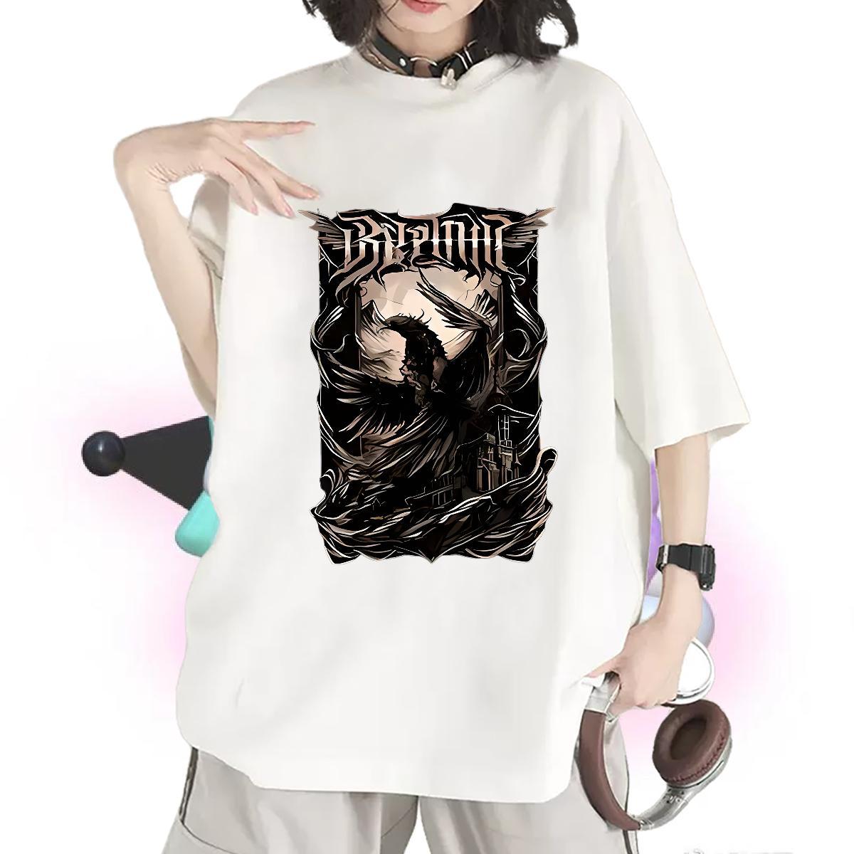 Unisex Women T Shirts Breathable Short Sleeve Lady T shirt White Plus Size eagle Summer Casual 230g Pure Cotton Fashion New Polos