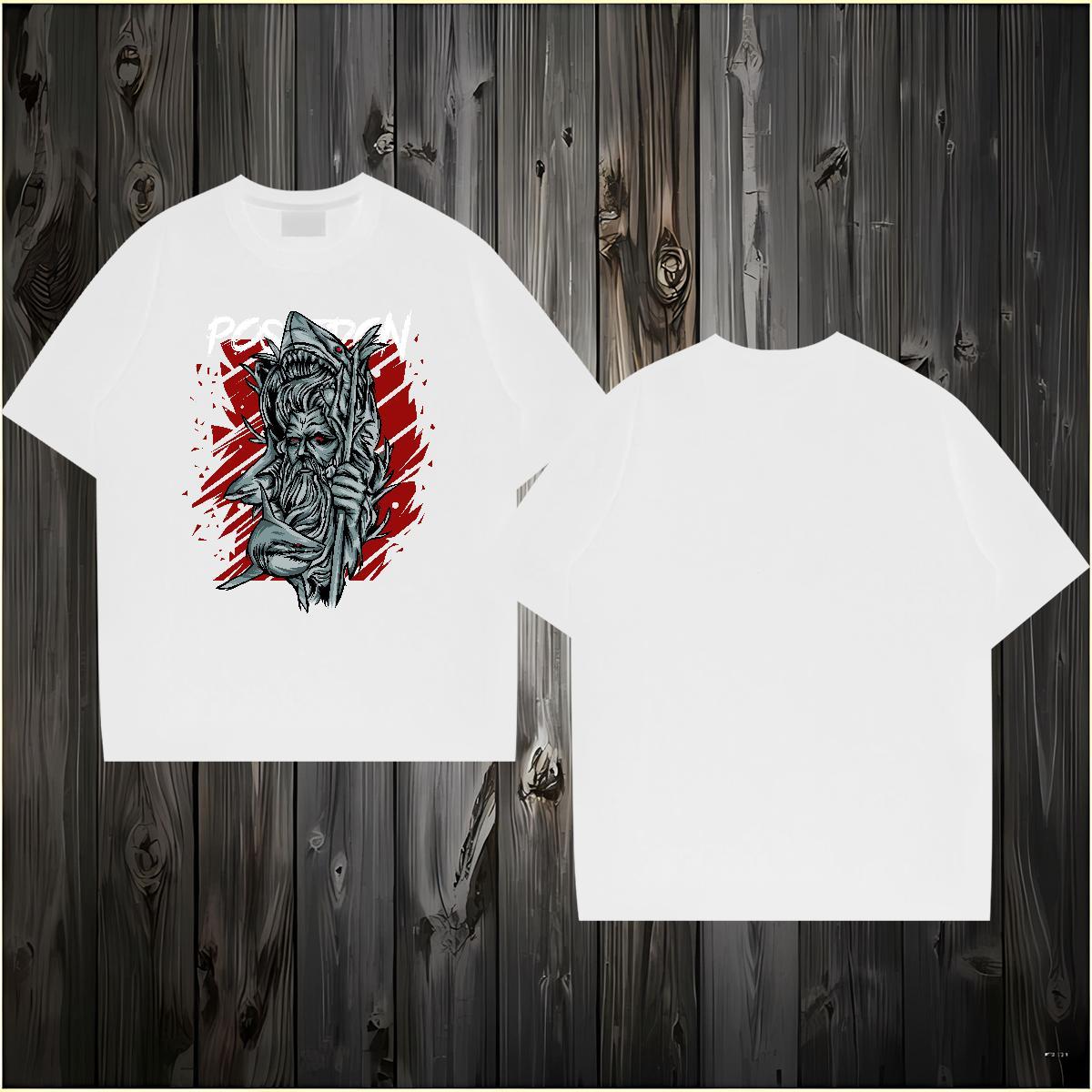New T Shirts Men 230g 100% Cotton Sports Casual Clothings O Neck Short Sleeves Cool Design Men Tshirts DIY