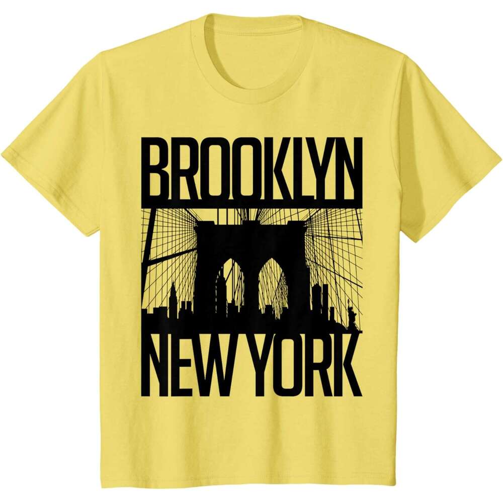 T shirt Mens Bridge Shirt, Brooklyn New York City Graphic Design T-Shirt shirts tshirt graphic tee Casual tops summer clothes Short sleeve Free shippi