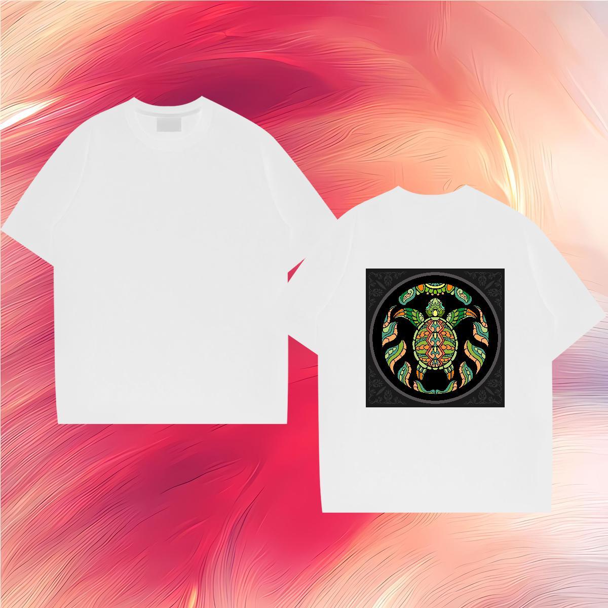 Factory Direct Mens T Shirts 230g Cotton tortoise Outdoor Tees Shirts Breathable Short Sleeve High Quality Men Clothes T-Shirt Customized