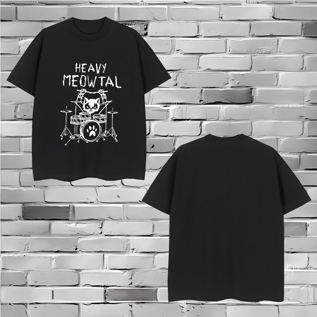 Mens T Shirts 100% Cotton 230g cat Casual Beach Short Sleeve O-Neck Custom Cartoon Men Tops Tees Fashion Soft Tshirts