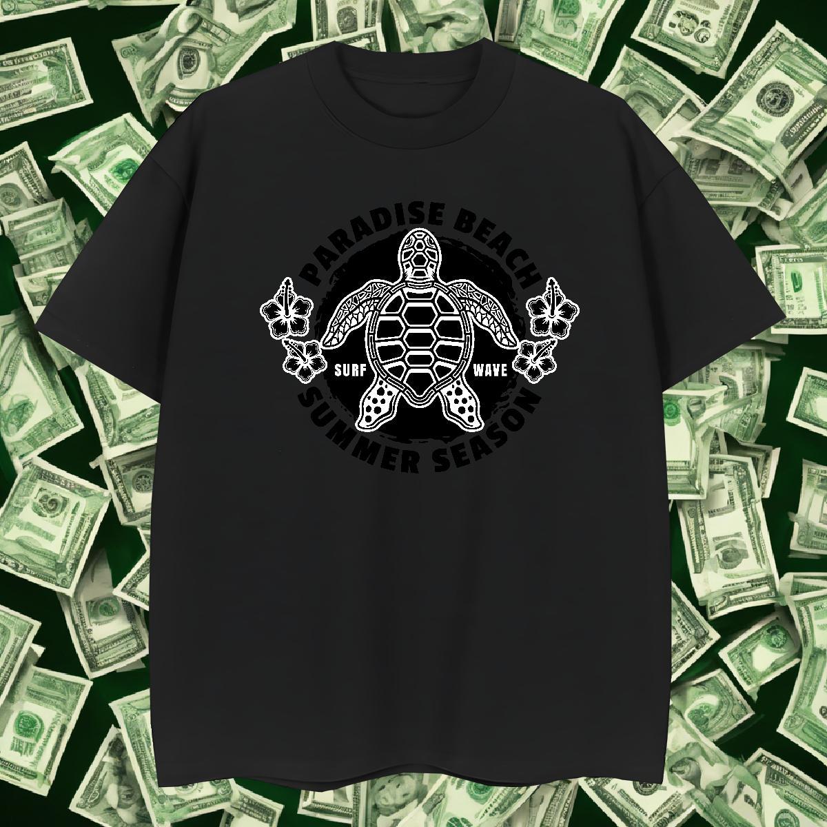 Designer Men Clothes T-Shirt 100% Cotton 230g Casual Daily Wear tortoise Custom Big Size Round Neck Short Sleeve Brand T-Shirts Tops Shirt