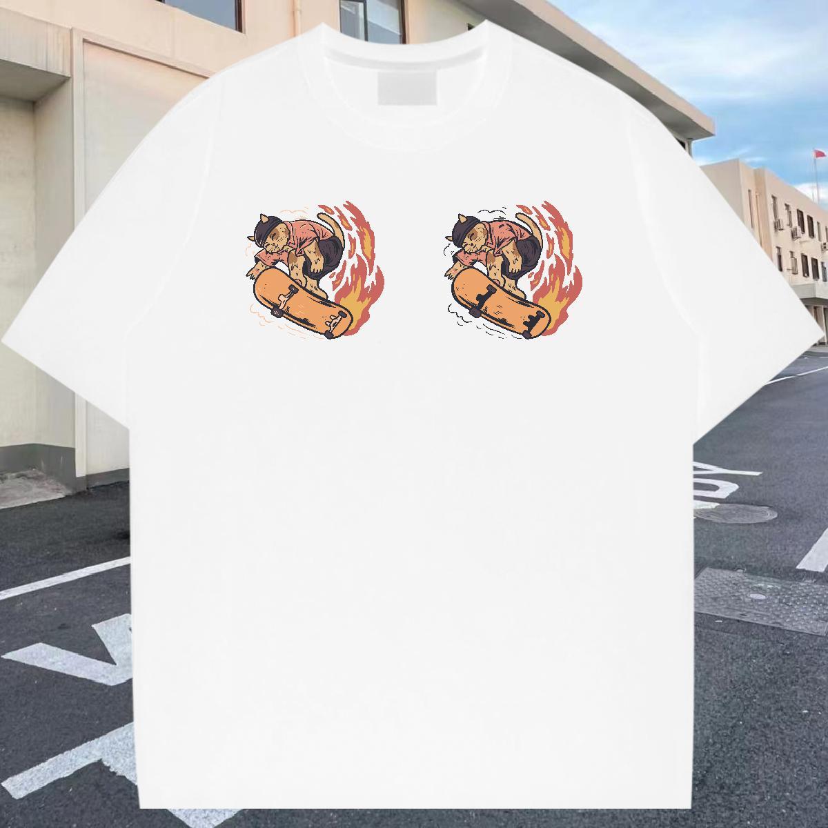 TOP Quality Mens Tshirts 100% Cotton 230g Street cute Customized Breathable Fashion New T-Shirts for Men Polos