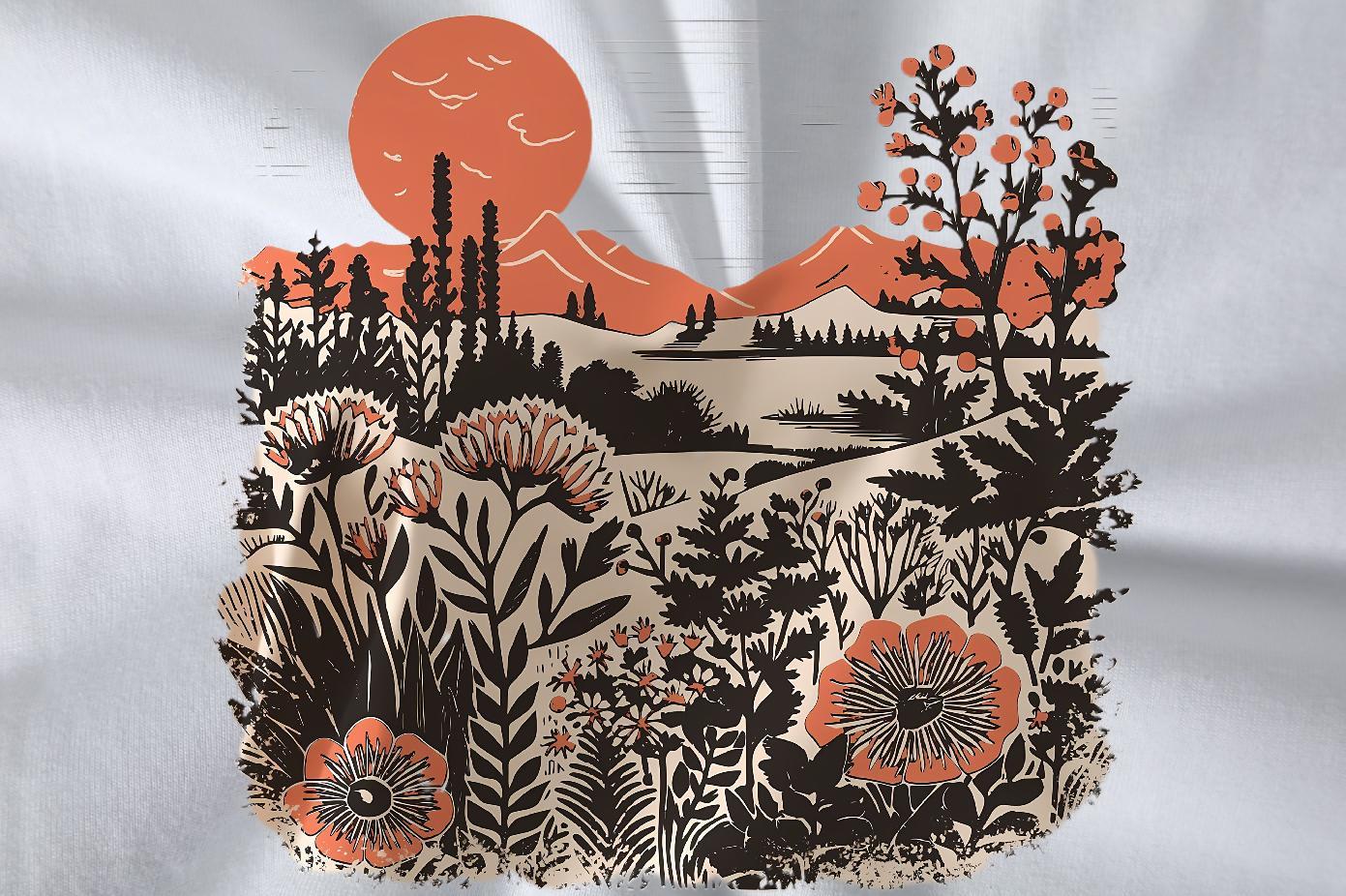 Fashion New T Shirt For Man 230g Pure Cotton tree Anime Printing Street Wear Breathable Short Sleeve Loose Tshirts DIY Logo Oversized