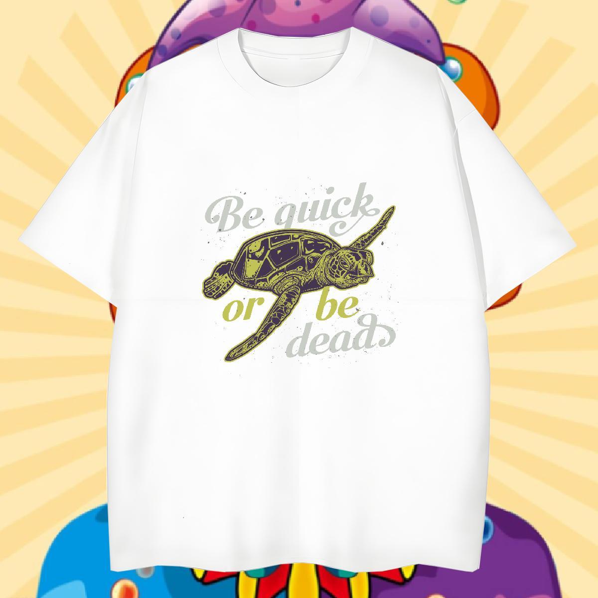 Customized T shirt 230g Cotton tortoise Spring Summer Wear Breathable Cool Men Clothes T-Shirt Custom Big Size