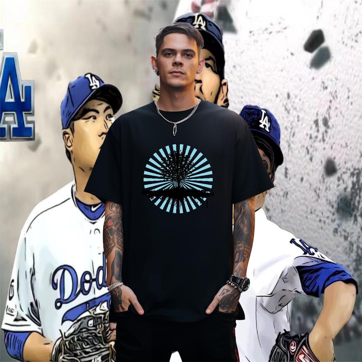 T Shirts Men 100% Cotton 230g tree Spring Summer Breathable Short Sleeve Custom Cartoon Couples T Shirts Classic Unisex Tops Tees