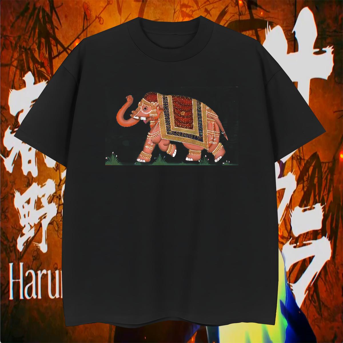 T-Shirts 100% Cotton 230g elephant Daily Wear Breathable Short Sleeve Plus Size Custom Mens Tshirts 2024 New Classic Clothings