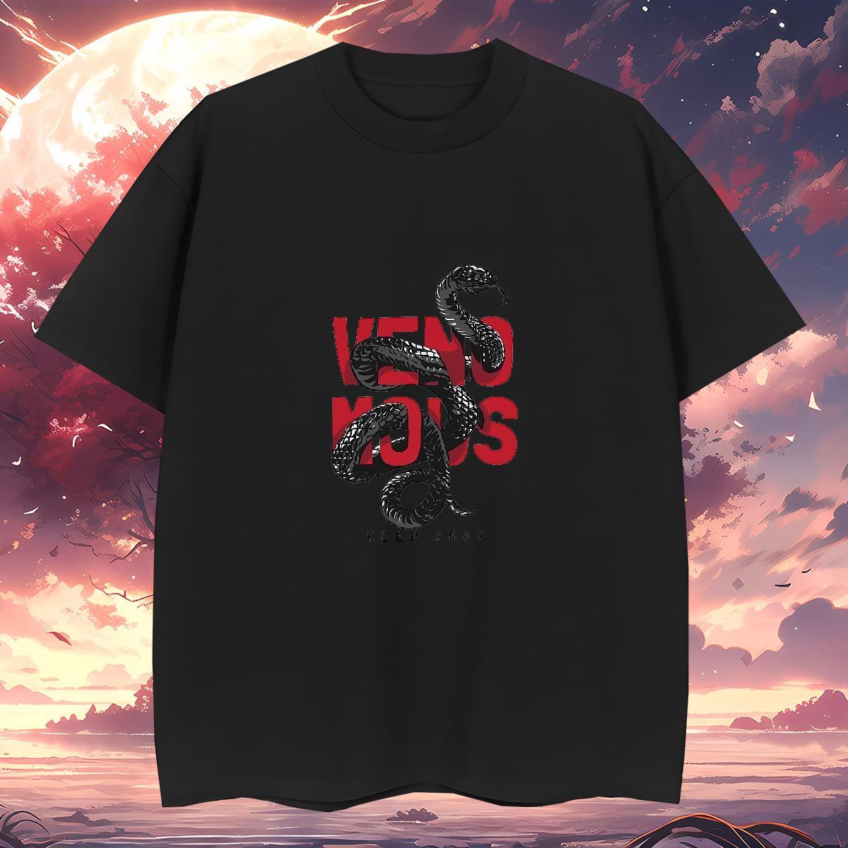 T shirt 230g Pure Cotton snake Daily Outfit Breathable Short Sleeve Plus Size Custom Mens Tshirts Classic Casual Free Shipping Tops Tees