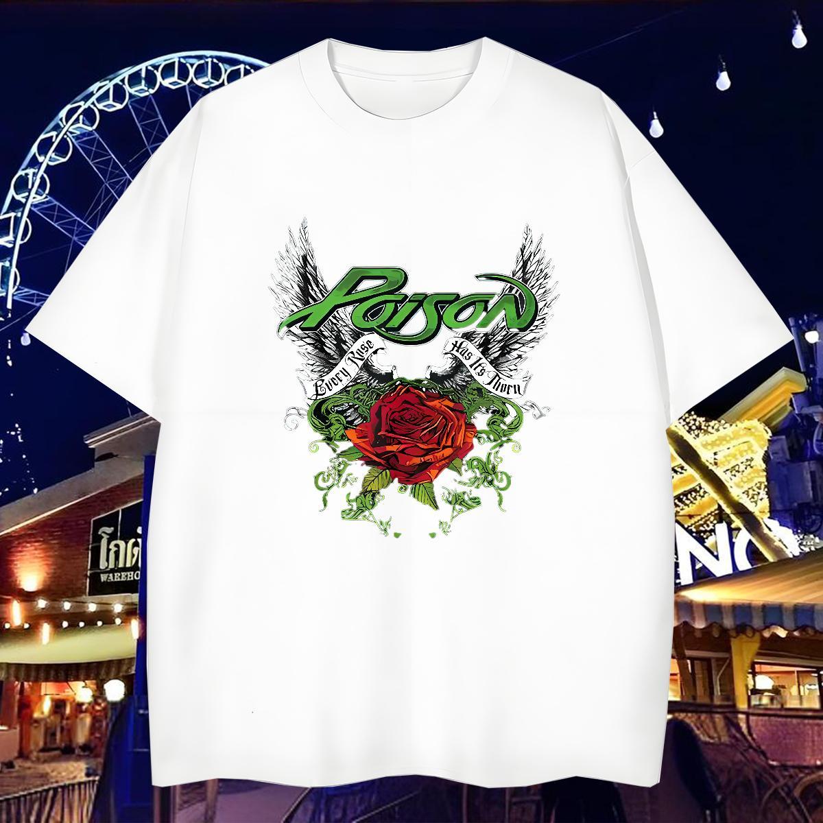 Men T Shirts 230g 100% Cotton rose Casual Beach Breathable DIY Printed Mens Tshirts 2024 Designer TOP Quality Tees Shirts