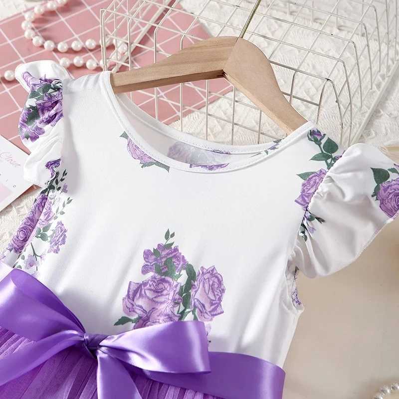 Girls casual dress princess dress gorgeous dress Christmas party wedding daily casual dress age 3-8 years oldW240720