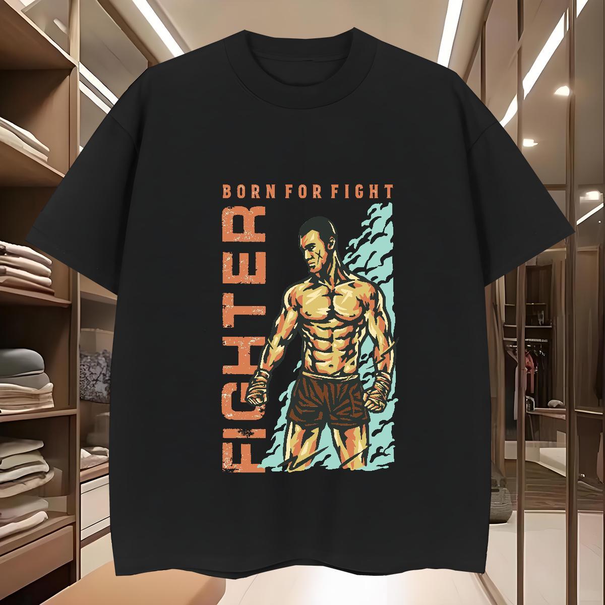 Mens T Shirts 230g Cotton portrait Home Outdoor Short Sleeve Soft Cartoon Printing L-4XL Men Tshirts Classic Casual Cool Tee Shirt