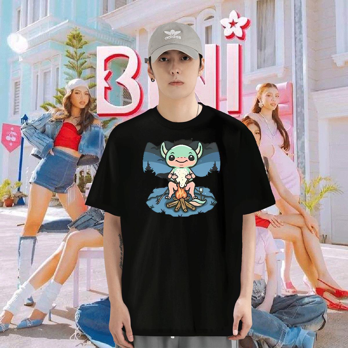 T shirt 230g Cotton cute Outdoor Round Neck Short Sleeve Black White Men Clothes T-Shirt 2024 Designer Loose Tees Shirts