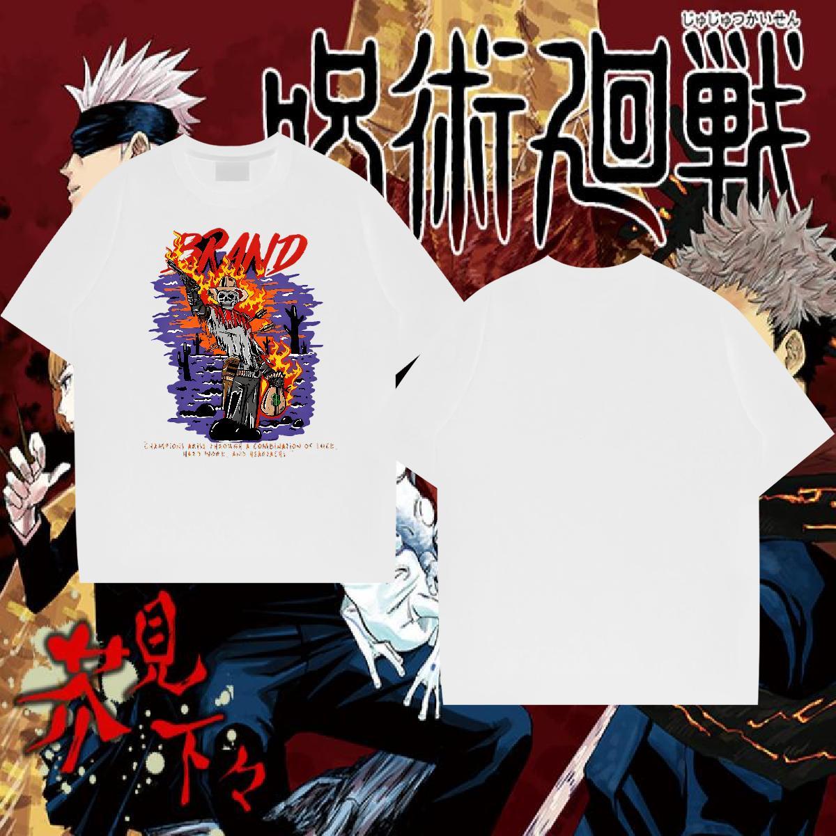 2024 Man T Shirts 230g Pure Cotton halloween Spring Summer Tees Breathable Crew Neck Loose Fit Men Tees DIY Logo Oversized