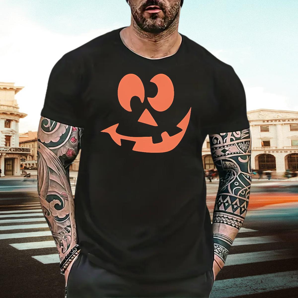 New Arrival T-Shirts 100% Cotton 230g halloween Outdoor Tops Shirt Breathable Crew Neck Loose Tshirts Asian Size