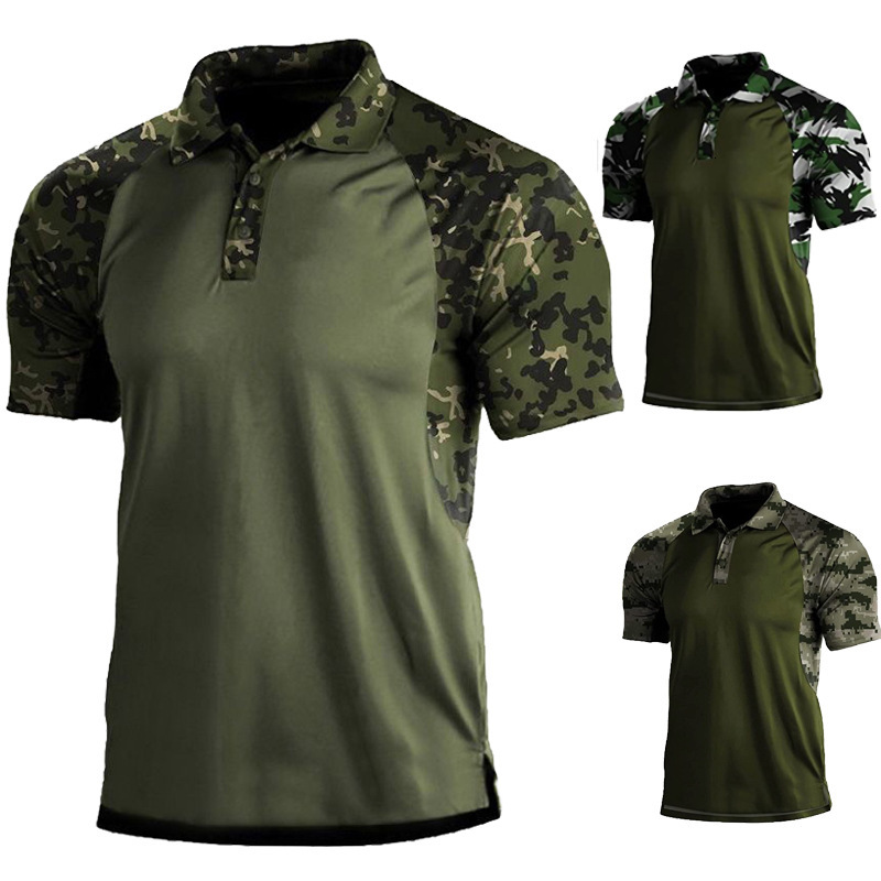 2024 Men's outdoor American flag 3D digital collar polo shirt T-shirt