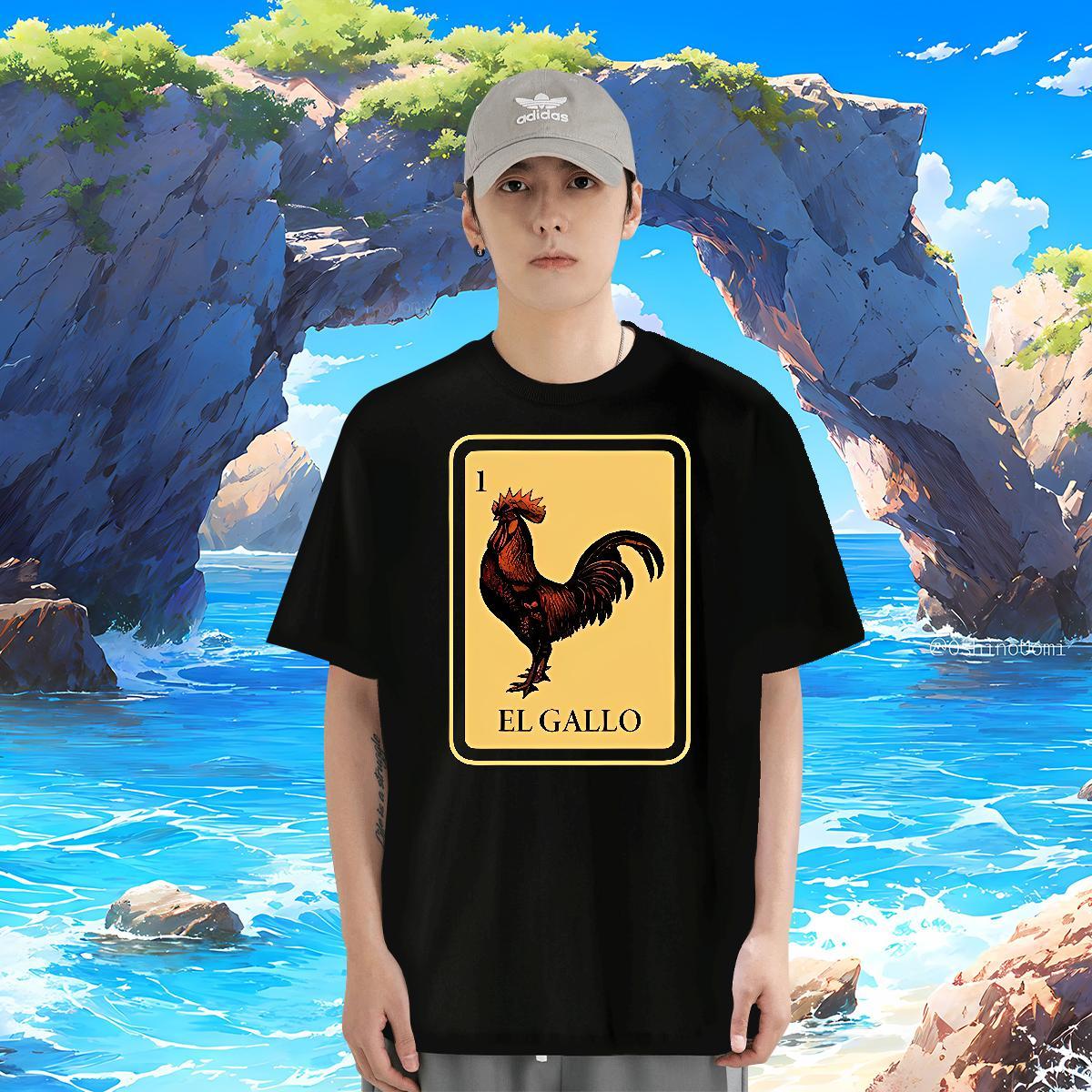 T Shirt For Man 230g 100% Cotton chicken Spring Summer Short Sleeve O-Neck Oversized 3XL 4XL Men Clothes T-Shirt Classic Unisex Tops Tees