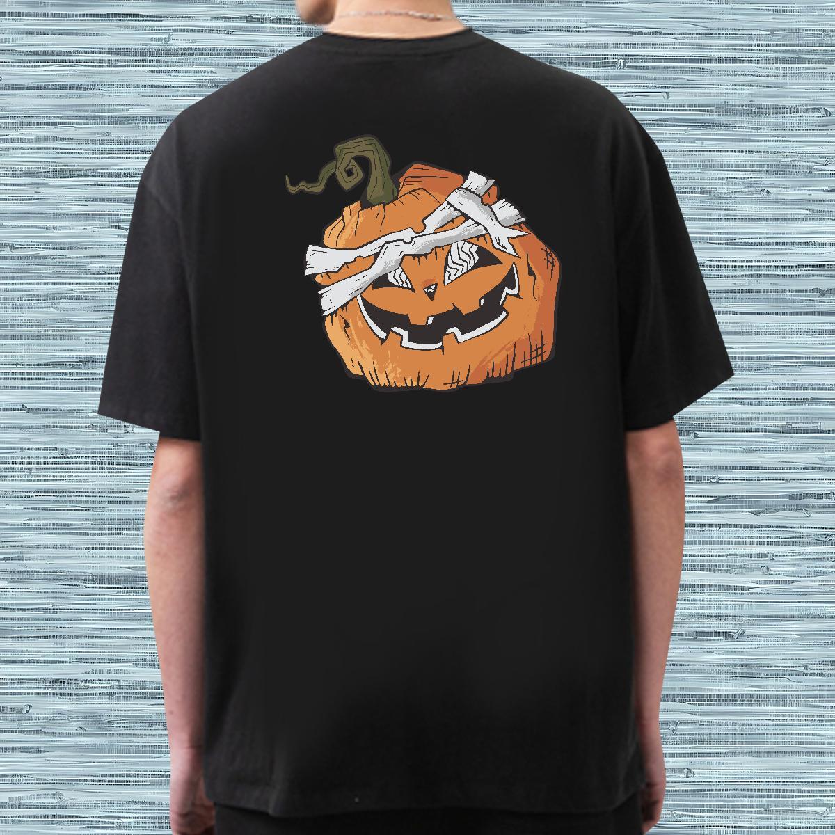 New T-Shirts 230g 100% Cotton Halloween Street wear Hip Hop Tees Short Sleeve O-Neck Popular Tshirts Anime