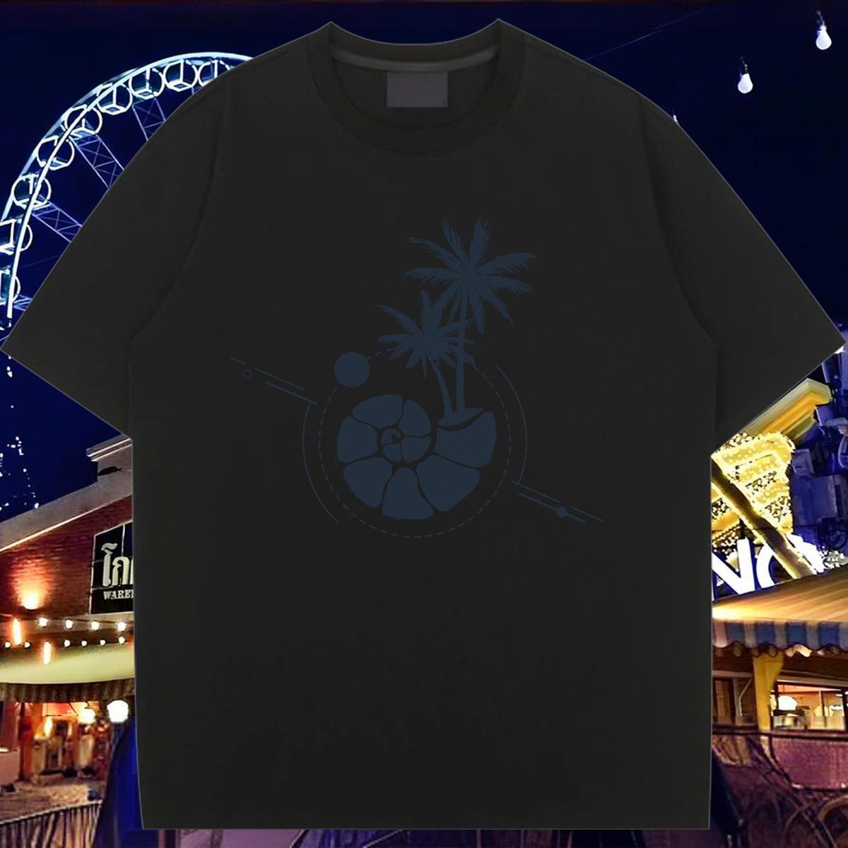 Loose Woman T Shirts Short Sleeve O-Neck Lady T shirt Skull tree Sports Casual 230g 100% Cotton Fashion New Clothes