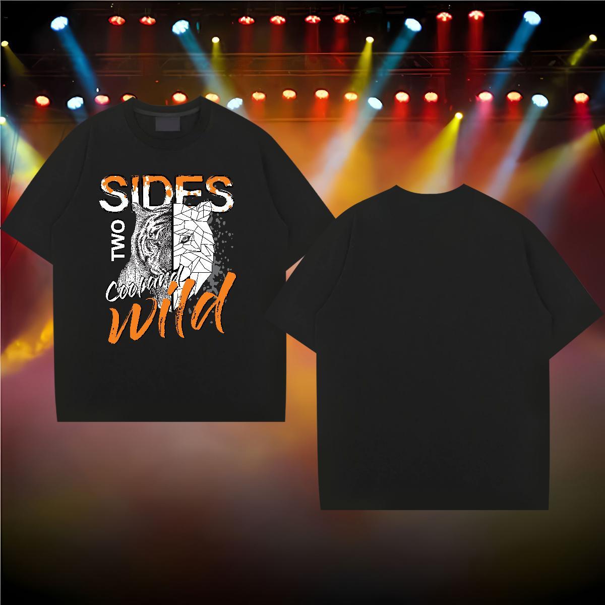 Wholesale Men T Shirts 230g 100% Cotton Daily Outfit Clothes Short Sleeve Soft High Quality Men Tshirts Anime