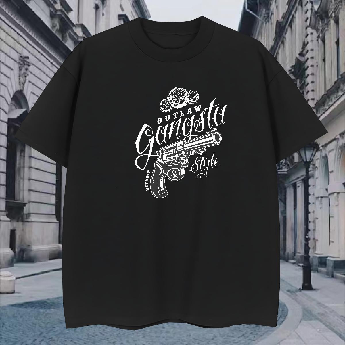 T-Shirts for Men 230g Pure Cotton pistol Beach Breathable Custom Printing Men Tees Stylist Designer Tee Shirt