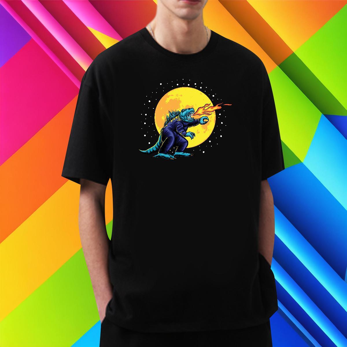 Brand Men Tops Tees 230g Pure Cotton Street Wear ET Plus Size Cartoon Crew Neck Breathable Stylist T Shirt For Man Clothings