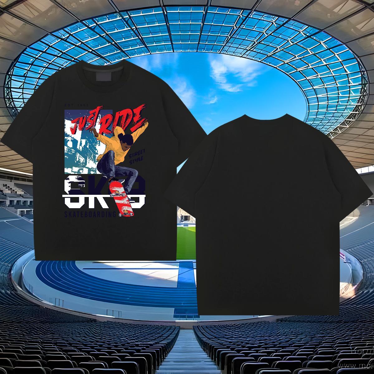 Free Shipping Men Tshirts 230g Cotton Hip Hop character Oversized 3XL 4XL Round Neck Short Sleeve Stylist Man T Shirts Tops