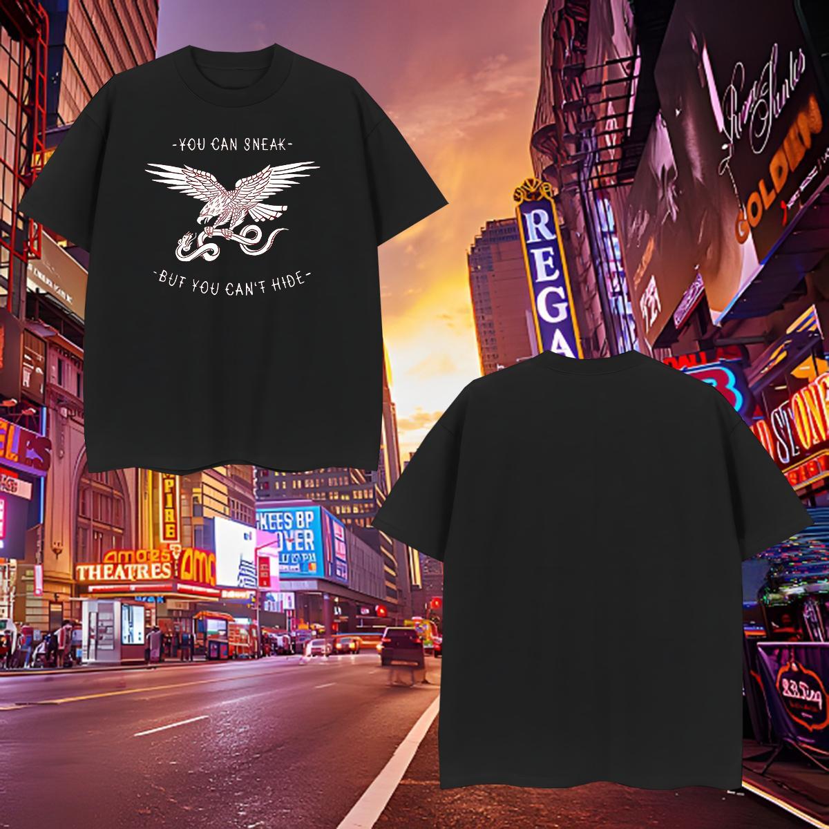 Loose Mens Tshirts 230g 100% Cotton eagle T shirt Daily Wear O Neck Short Sleeves Graphic Classic Casual Tops Shirt