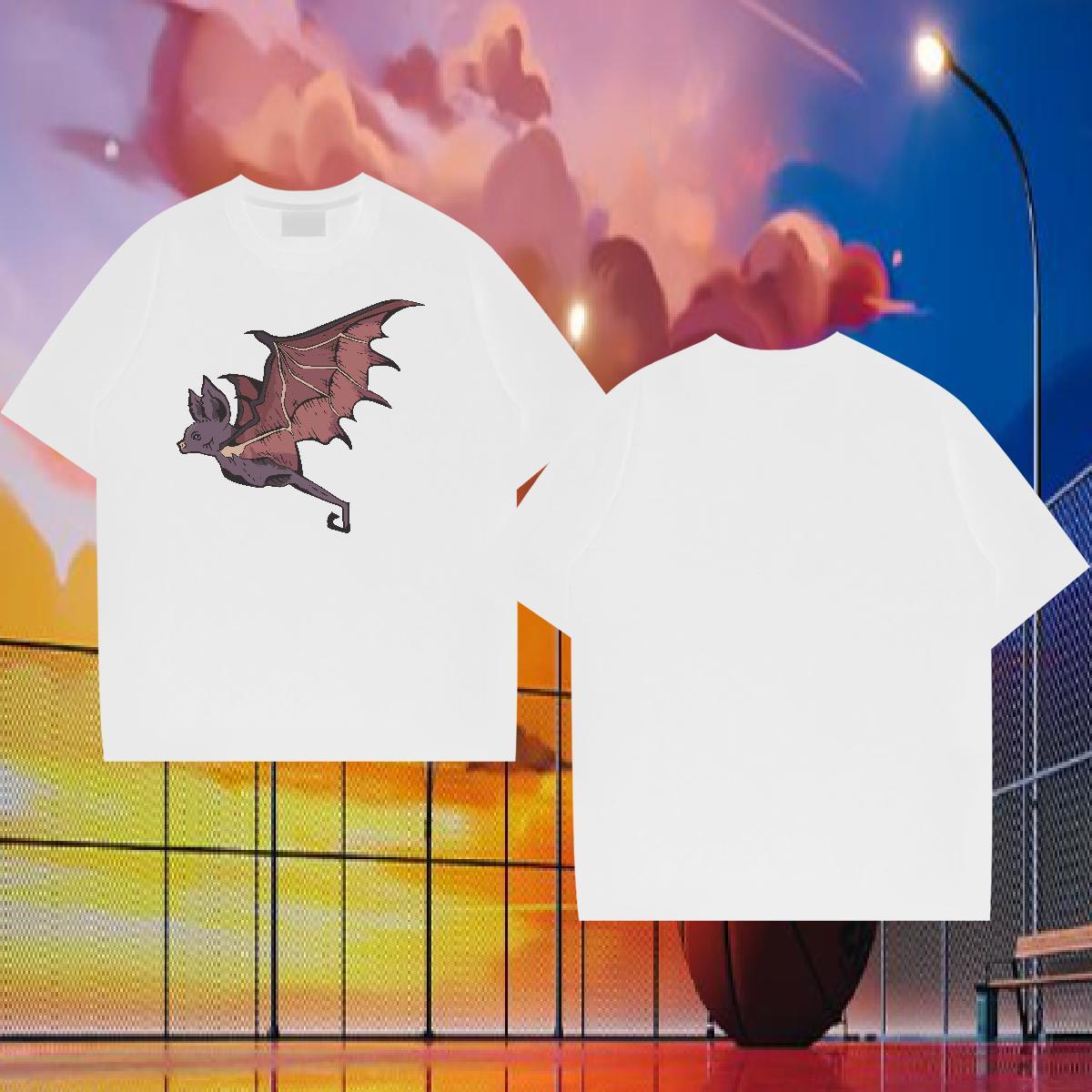 New Arrival Men T Shirts 230g 100% Cotton bat Sports Casual Polos Crew Neck Breathable Soft Mens Tshirts Asian Size