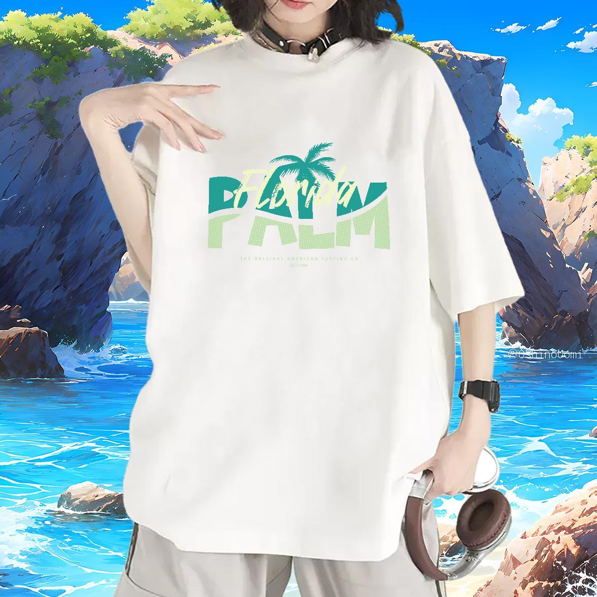 5A T-Shirts Breathable Crew Neck Womens Tshirts Custom Print Plus Size tree Hip Hop Street 100% Cotton 230g Factory Direct Clothes