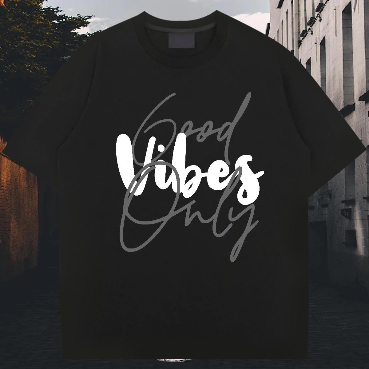 Cool Mens Tshirts 100% Cotton 230g Daily Outfit letter Anime Print Breathable Soft 2024 DIY T shirt Tees Shirts