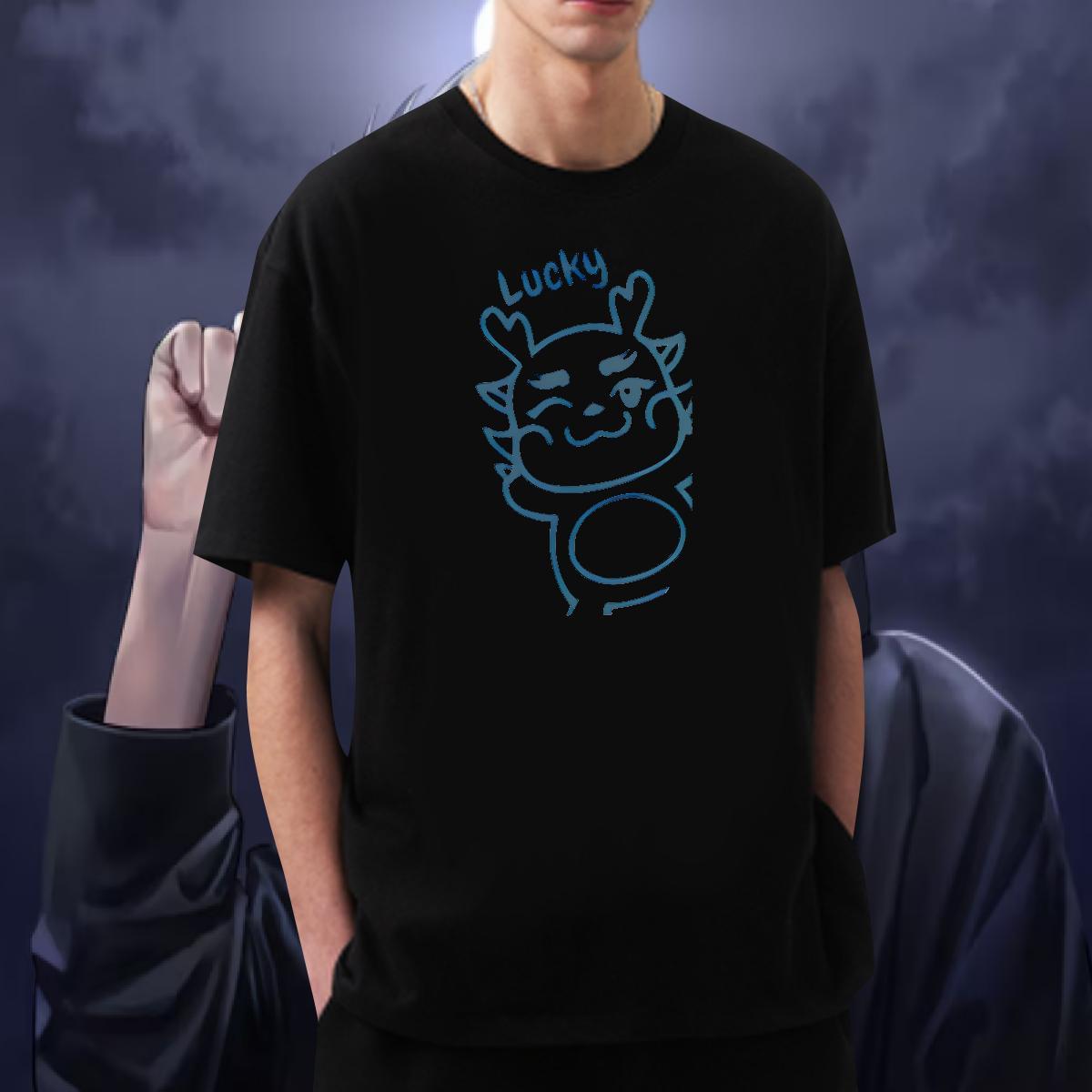 New T shirt 230g 100% Cotton High Street Hip Hop Tees Breathable Short Sleeve Popular Tshirt for Man Woman Plus Size Cartoon