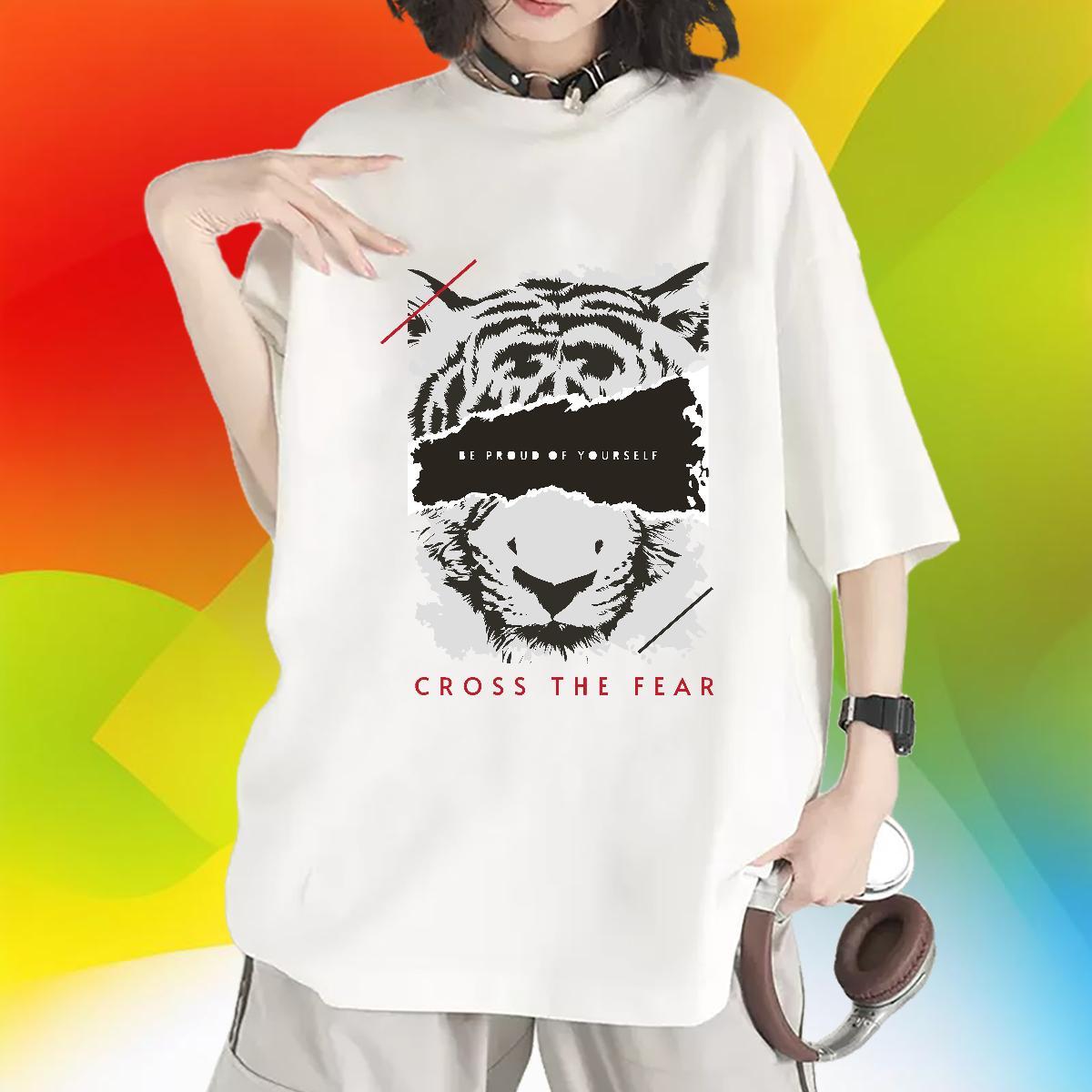 Popular T-Shirts Breathable Crew Neck Women Tees Custom Printed Spring Summer 230g Pure Cotton TOP Quality Tee Shirt