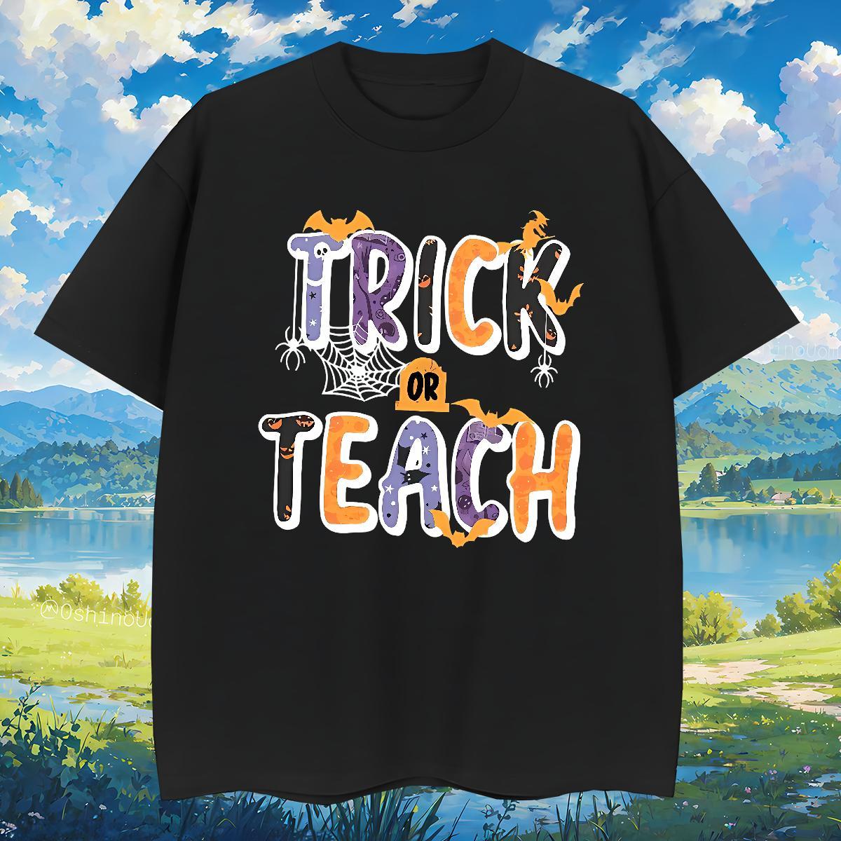 T Shirt For Man 100% Cotton 230g halloween Sports Casual Short Sleeve Soft Floral Print Tshirt for Man Woman DIY Designer Wear