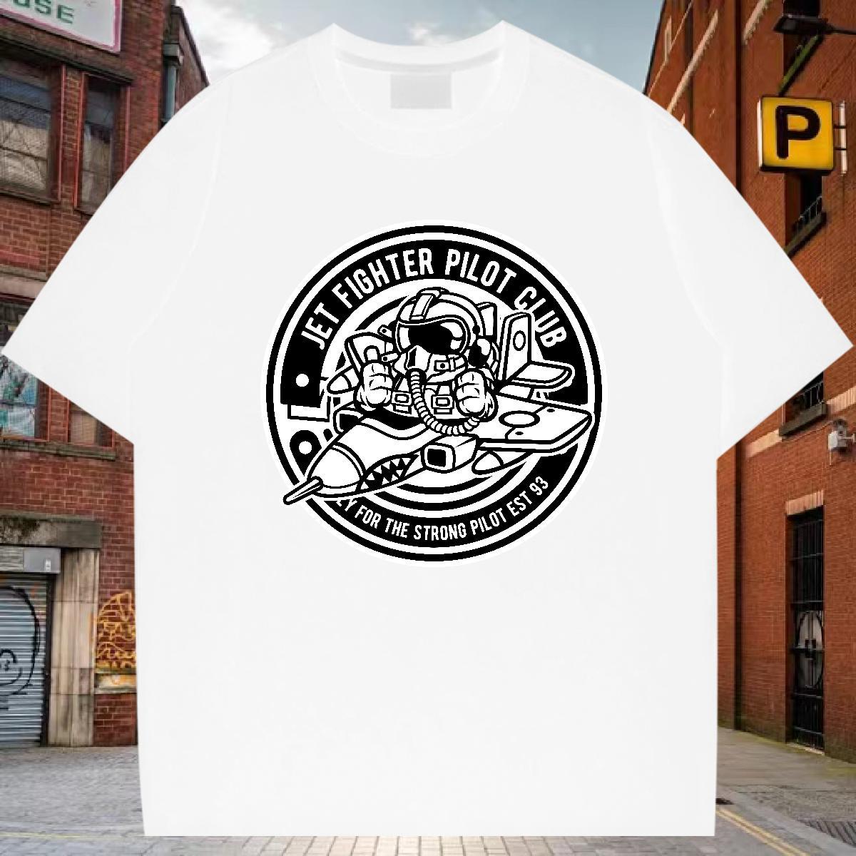 Mens T Shirts 230g 100% Cotton universe Beach Breathable Asian Size Couples T Shirts New Popular Tops