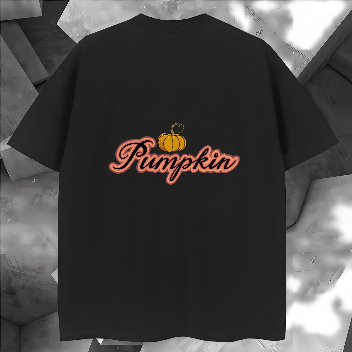 Wholesale T shirt 230g Cotton pumpkin Daily Wear Tees Breathable Short Sleeve Comfortable Tshirt for Man Woman Oversized 3XL 4XL